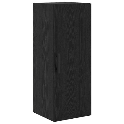 Vysoký Bufet Černý Dub 34,5 X 34 X 180 Cm Kompozitní Dřevo
