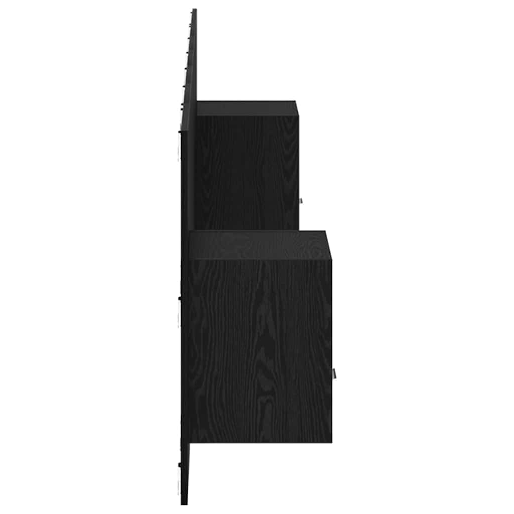 Hlavová Část S Kabinetem 3 Ks Černý Dub Kompozitní Dřevo