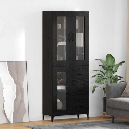 Vysoký Bufet 69,5 X 34 X 180 Cm Kompozitní Dřevo