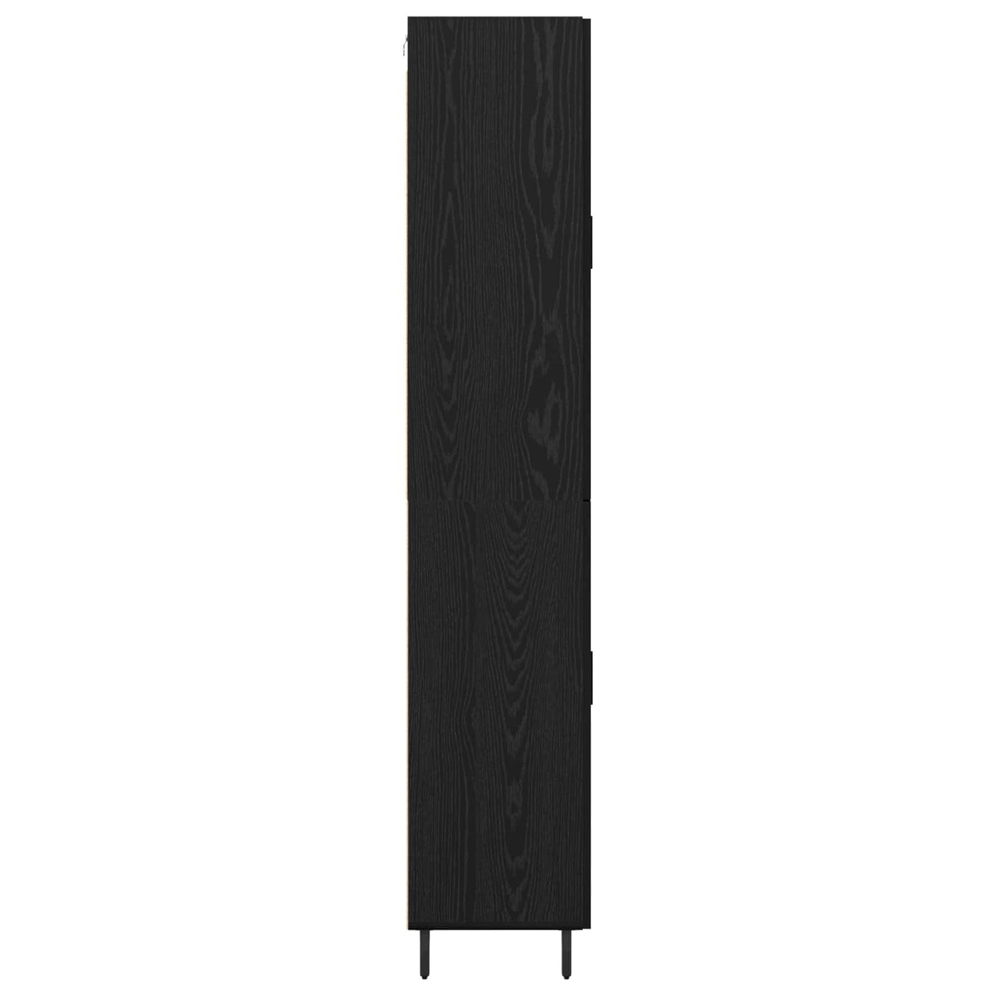 Vysoký Bufet 2 Ks Černý Dub 69,5 X 34 X 180 Cm Kompozitní Dřevo
