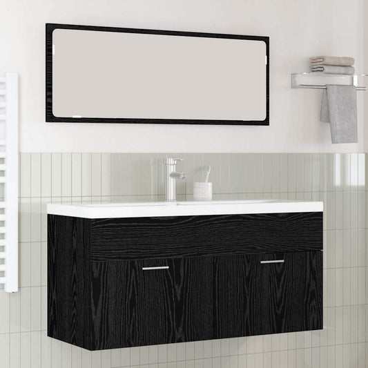 Koupelnová Skříň Černý Dub 100 X 38,5 X 46 Cm Kompozitní Dřevo