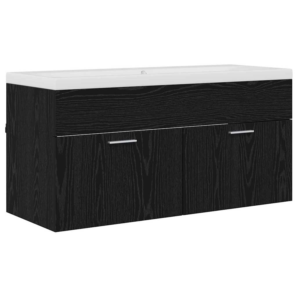 Koupelnová Skříň Černý Dub 100 X 38,5 X 46 Cm Kompozitní Dřevo