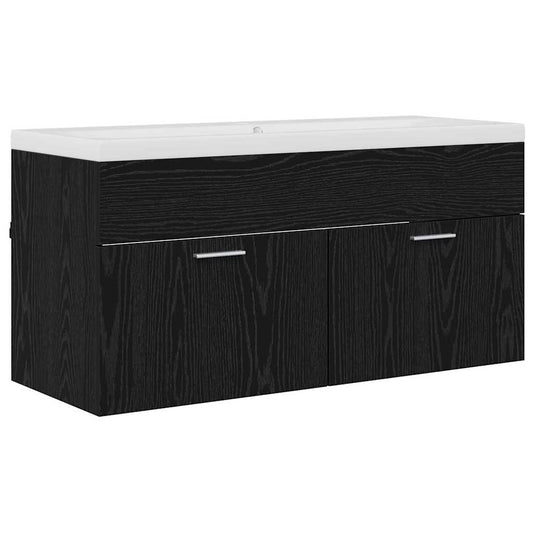 Koupelnová Skříň Černý Dub 100 X 38,5 X 46 Cm Kompozitní Dřevo
