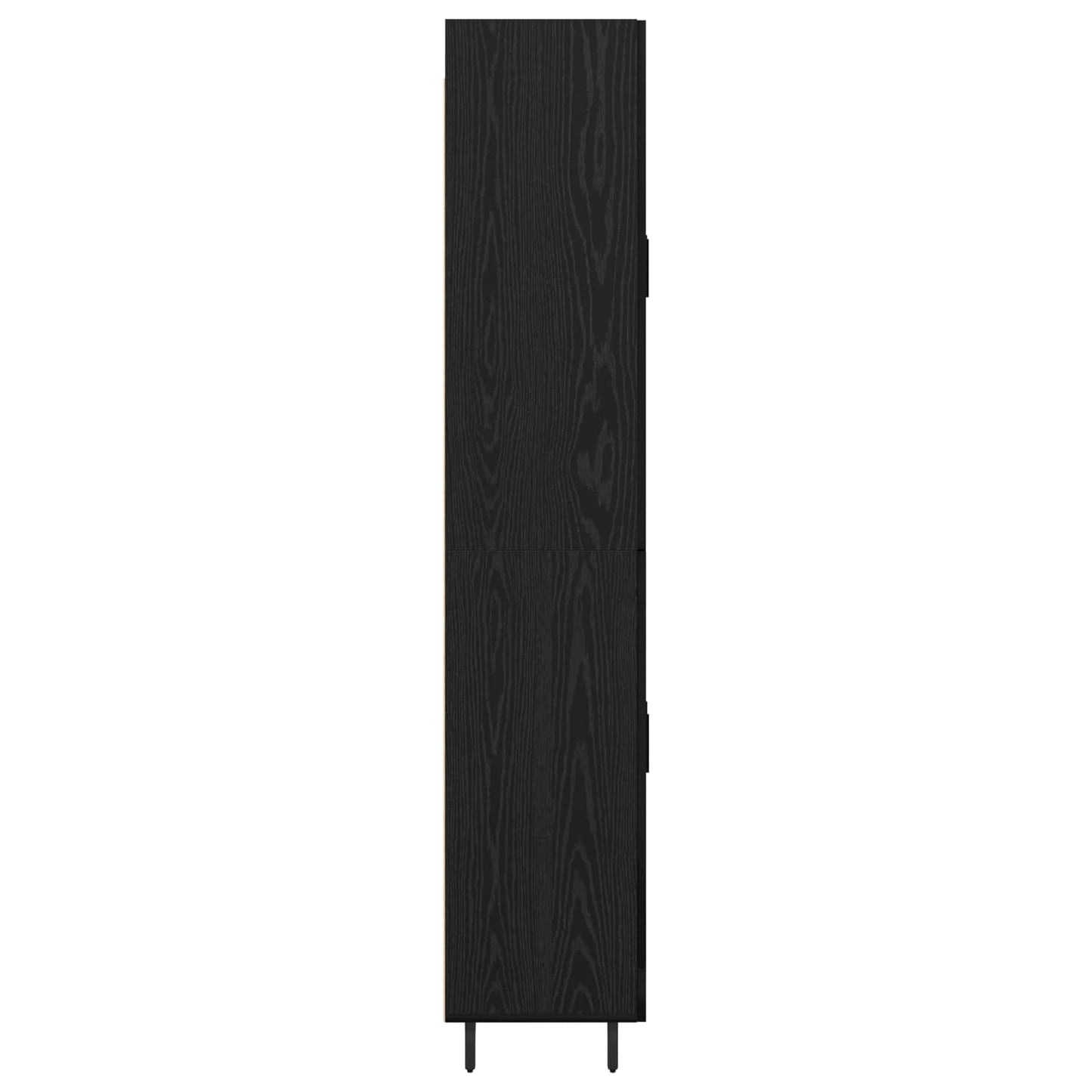 Vysoký Bufet 2 Ks Černý Dub 69,5 X 34 X 180 Cm Kompozitní Dřevo