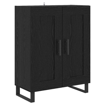 Vysoký Bufet 2 Ks Černý Dub 69,5 X 34 X 180 Cm