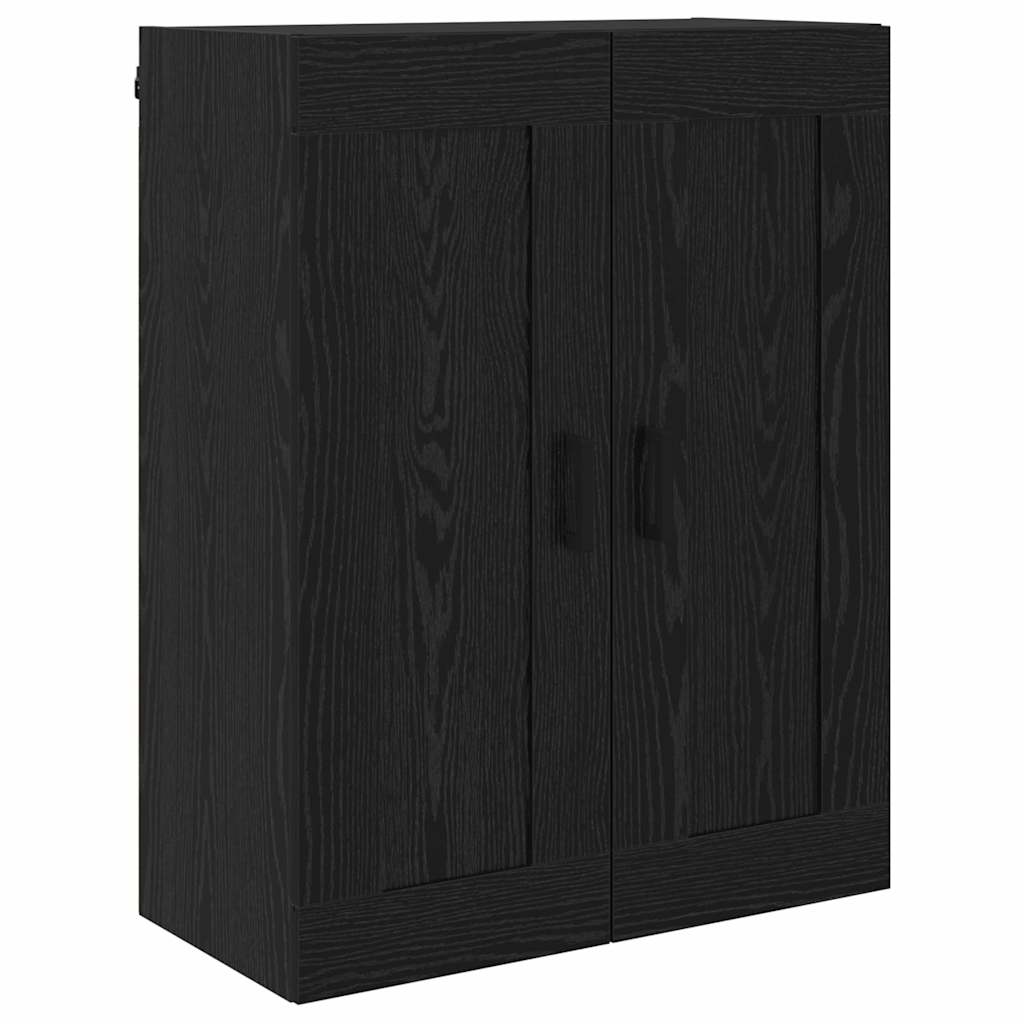 Vysoký Bufet 2 Ks Černý Dub 69,5 X 34 X 180 Cm Kompozitní Dřevo