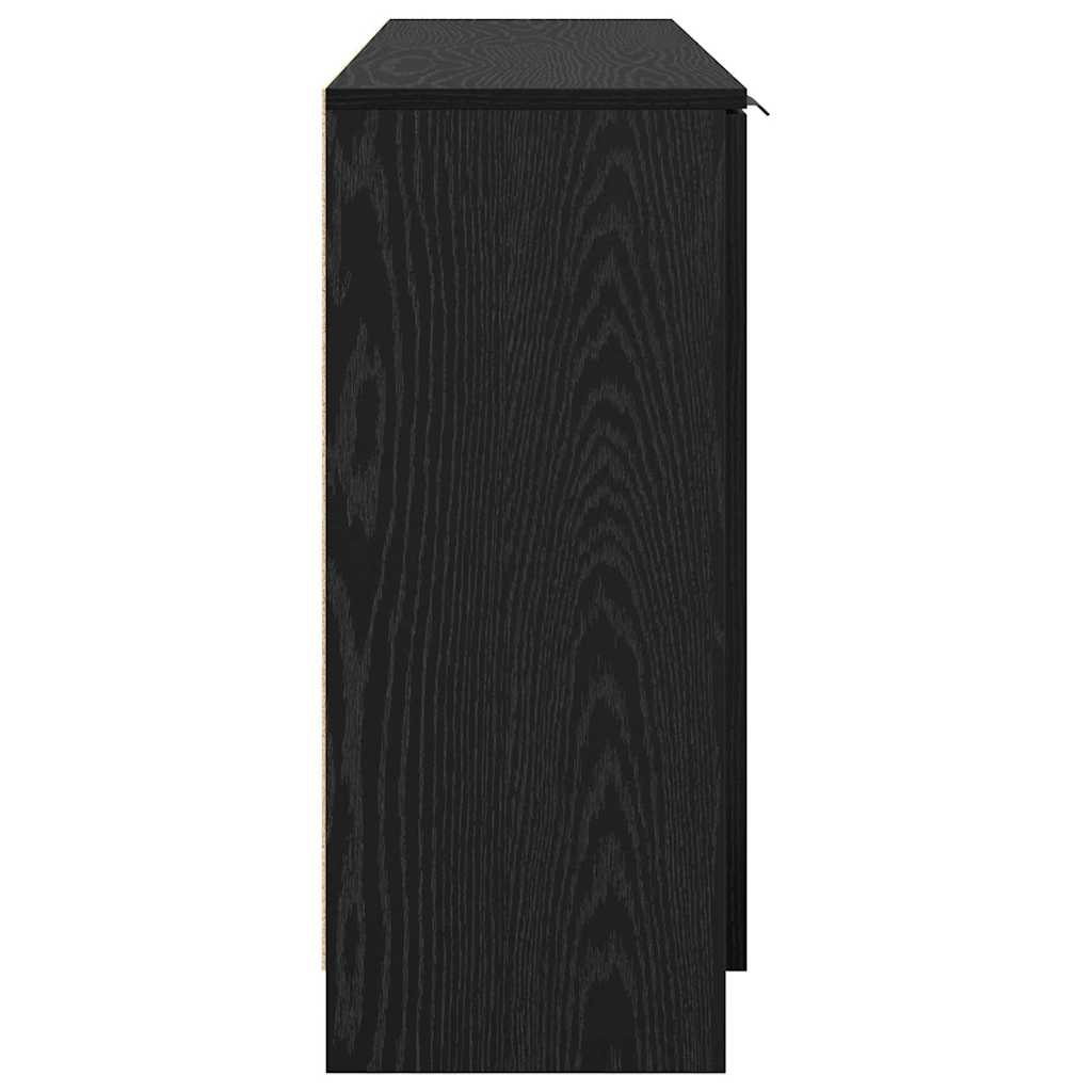 Servírovací Skříň 3 Ks Černý Dub 69,5 X 34 X 180 Cm