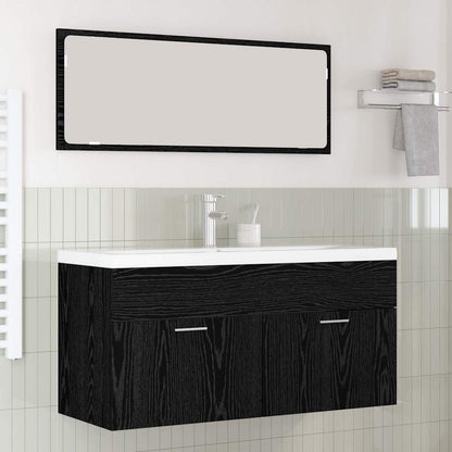 Koupelnová Skříň Černý Dub 100 X 38,5 X 46 Cm Kompozitní Dřevo