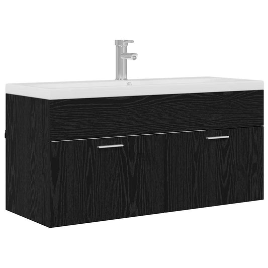 Koupelnová Skříň Černý Dub 100 X 38,5 X 46 Cm Kompozitní Dřevo