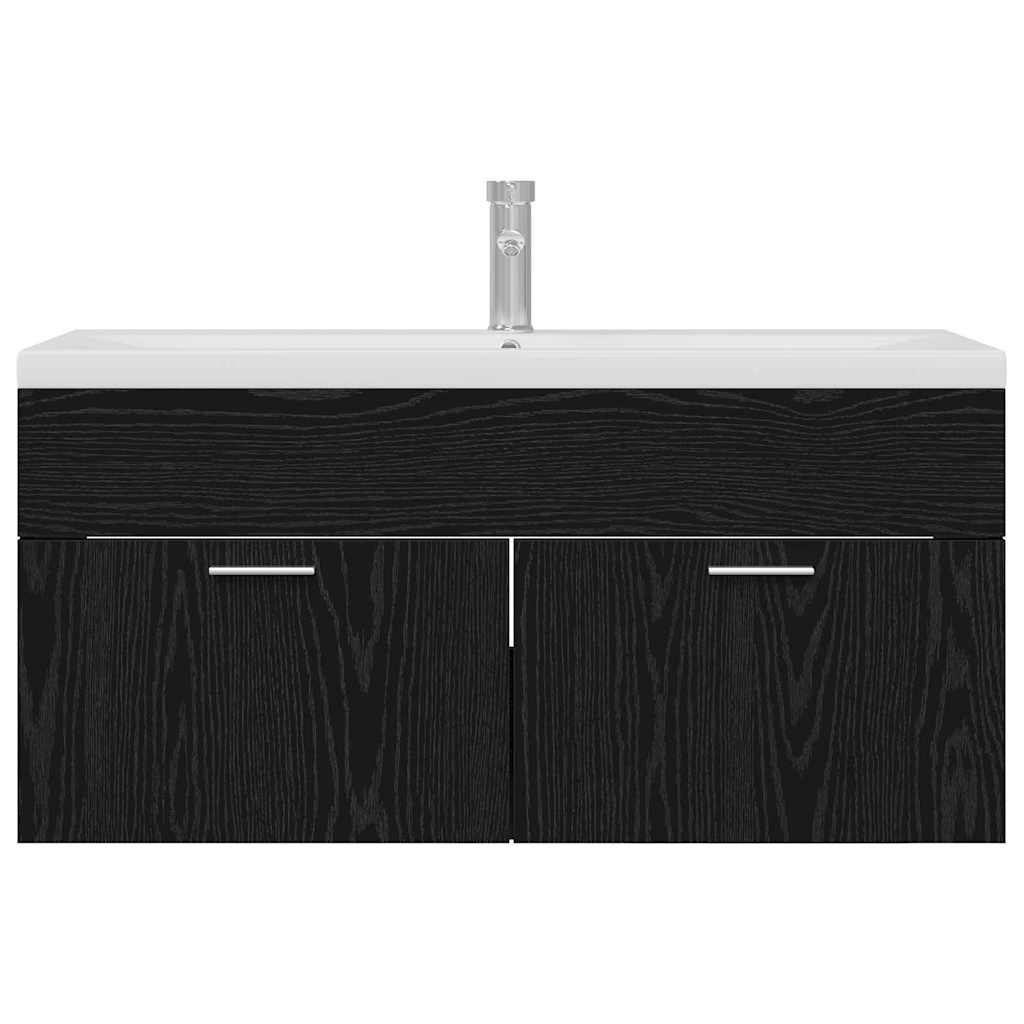 Koupelnová Skříň Černý Dub 100 X 38,5 X 46 Cm Kompozitní Dřevo