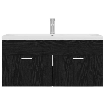 Koupelnová Skříň Černý Dub 100 X 38,5 X 46 Cm Kompozitní Dřevo
