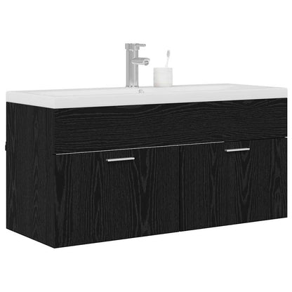 Koupelnová Skříň Černý Dub 100 X 38,5 X 46 Cm Kompozitní Dřevo