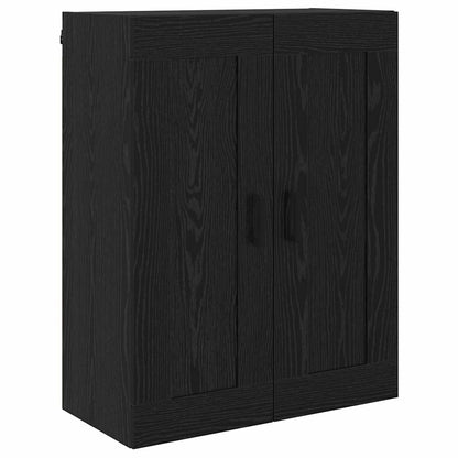 Vysoký Bufet 2 Ks Černý Dub 69,5 X 34 X 180 Cm Kompozitní Dřevo