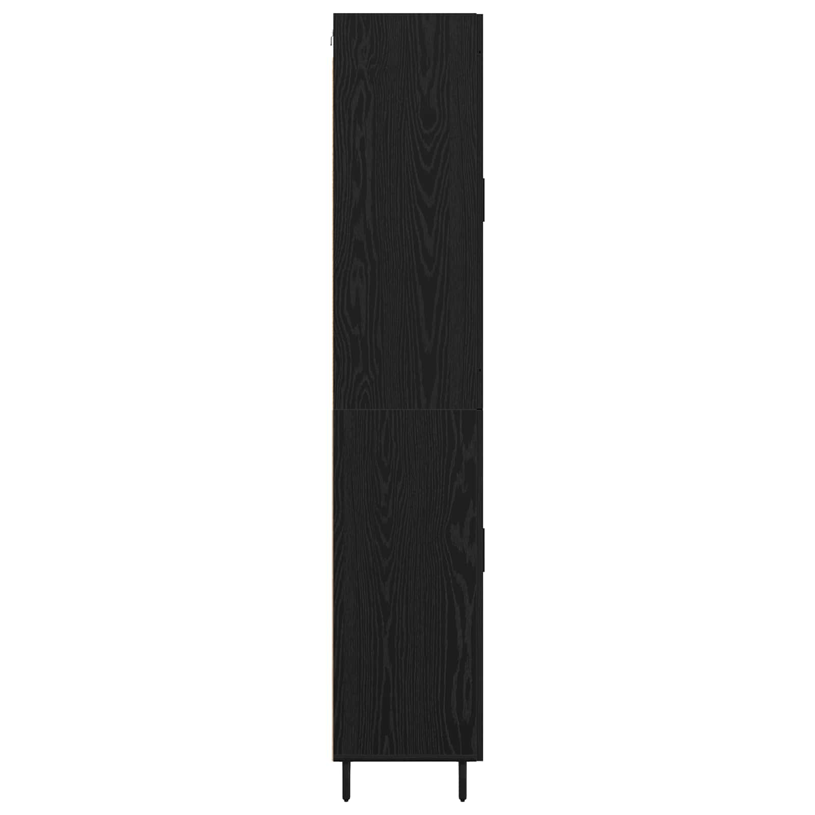 Vysoký Bufet 2 Ks Černý Dub 69,5 X 34 X 180 Cm Kompozitní Dřevo