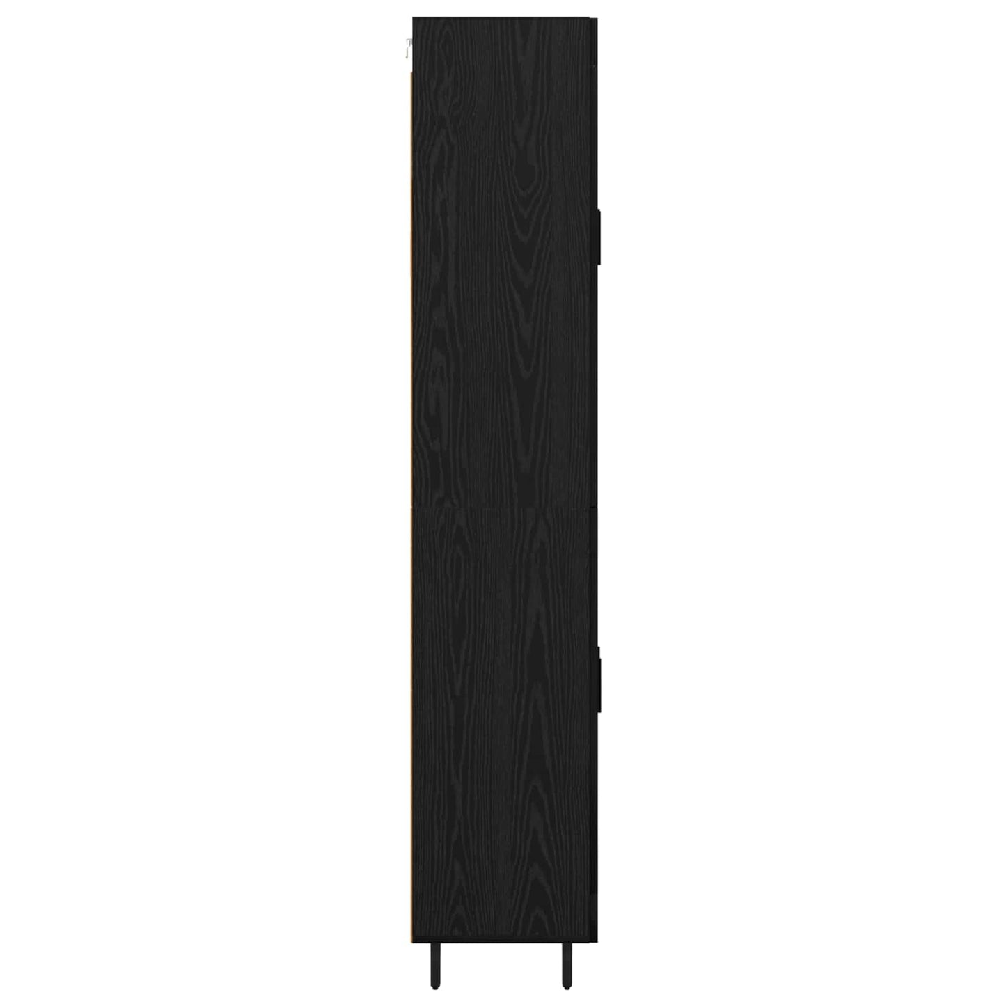 Vysoký Bufet 2 Ks Černý Dub 69,5 X 34 X 180 Cm Kompozitní Dřevo