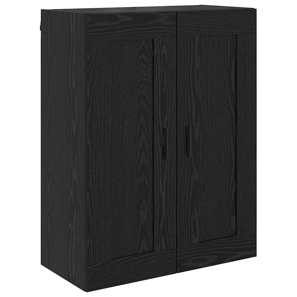 Vysoký Bufet 2 Ks Černý Dub 69,5 X 34 X 180 Cm Kompozitní Dřevo