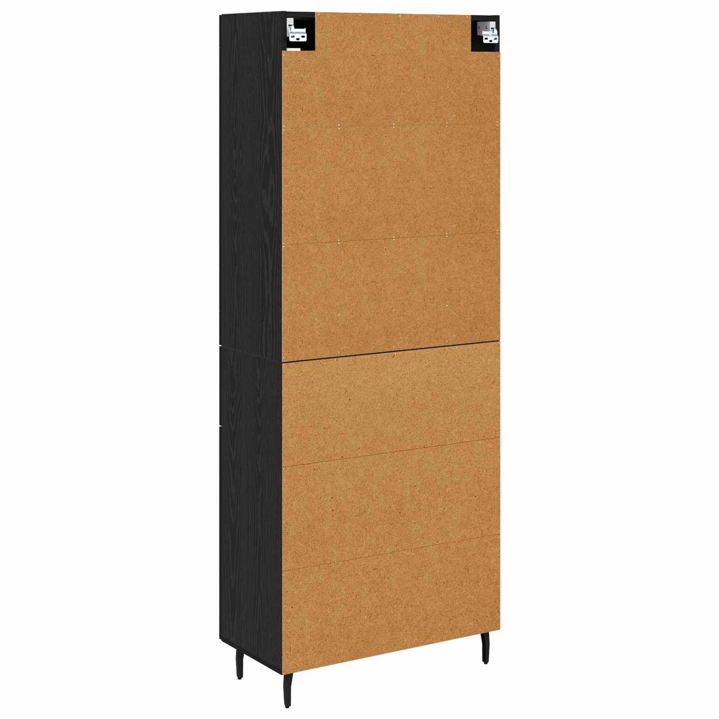 Vysoký Bufet 2 Ks Černý Dub 69,5 X 34 X 180 Cm Kompozitní Dřevo