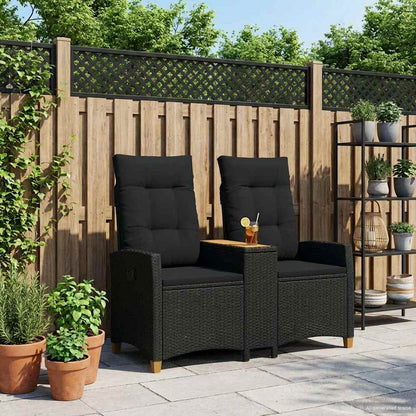 Skládací Lavice Se Stolem 2 -Seater 126 X 65 X 112 Cm Polyratan