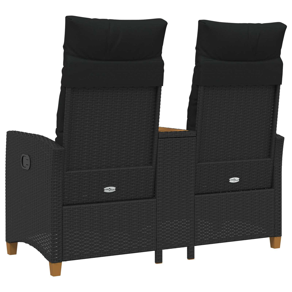 Skládací Lavice Se Stolem 2 -Seater 126 X 65 X 112 Cm Polyratan