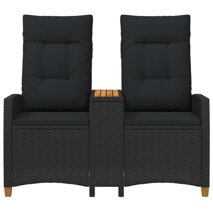 Skládací Lavice Se Stolem 2 -Seater 126 X 65 X 112 Cm Polyratan