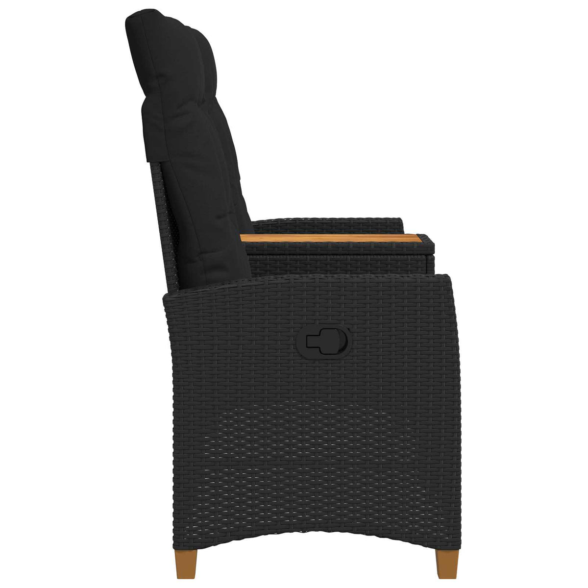 Skládací Lavice Se Stolem 2 -Seater 126 X 65 X 112 Cm Polyratan