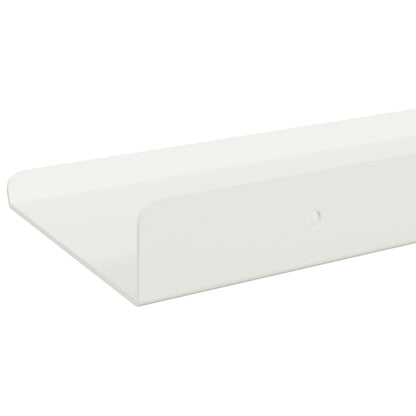 Plovoucí Police Nástěnný 3 Pcs Bílý 40 X 9 X 2,5 Cm Ocel