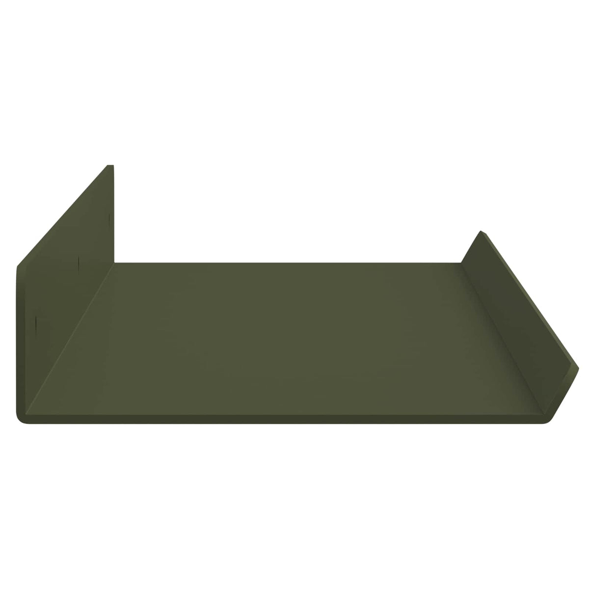 Plovoucí Police 2 Pcs Olivově Zelená 60 X 8,5 X 2,5 Cm Ocel