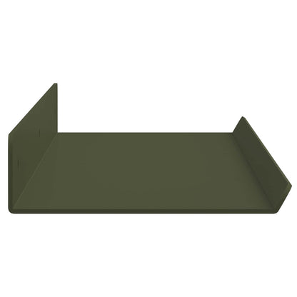 Plovoucí Police 2 Pcs Olivově Zelená 60 X 8,5 X 2,5 Cm Ocel