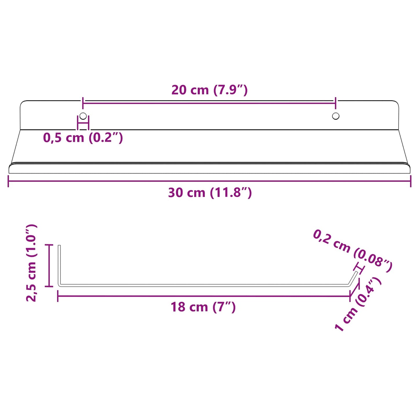 Plovoucí Police 4 Pcs Olivově Zelená 30 X 18 X 2,5 Cm Ocel