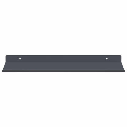 Plovoucí Police Nástěnný 2 Pcs Antracit 40 X 18 X 2,5 Cm Ocel