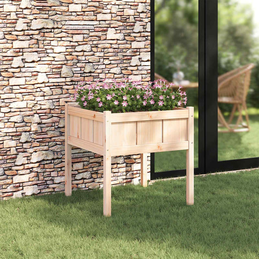 Zahradní Pěstebník Příroda 70 X 70 X 70 Cm Masivní Borové Dřevo