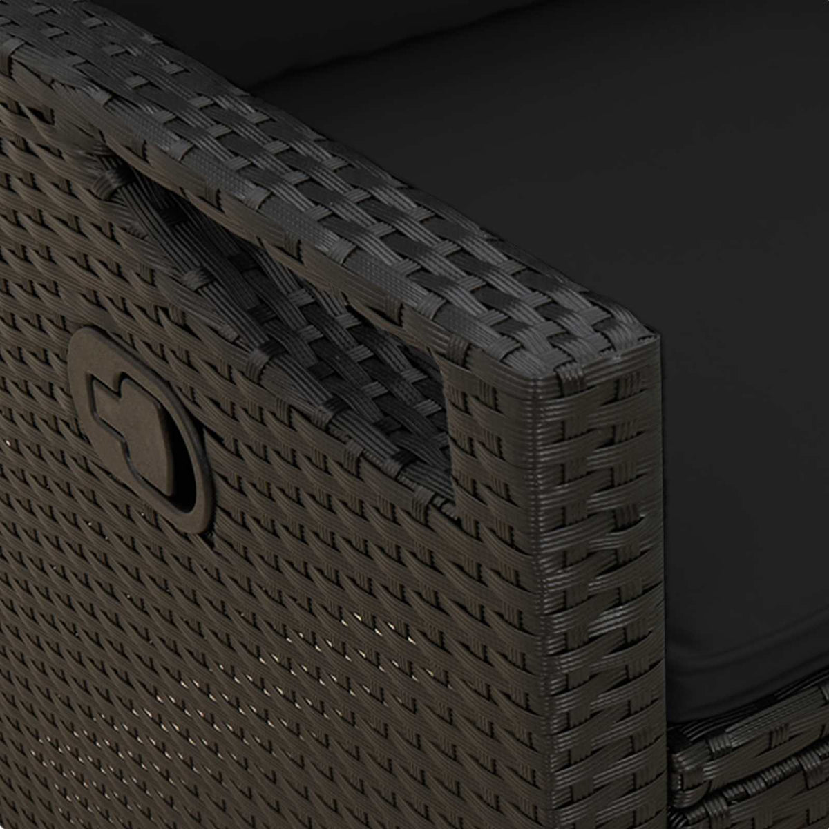 Zahradní Lavice 105 X 60 X 112 Cm Ocel A Polyester