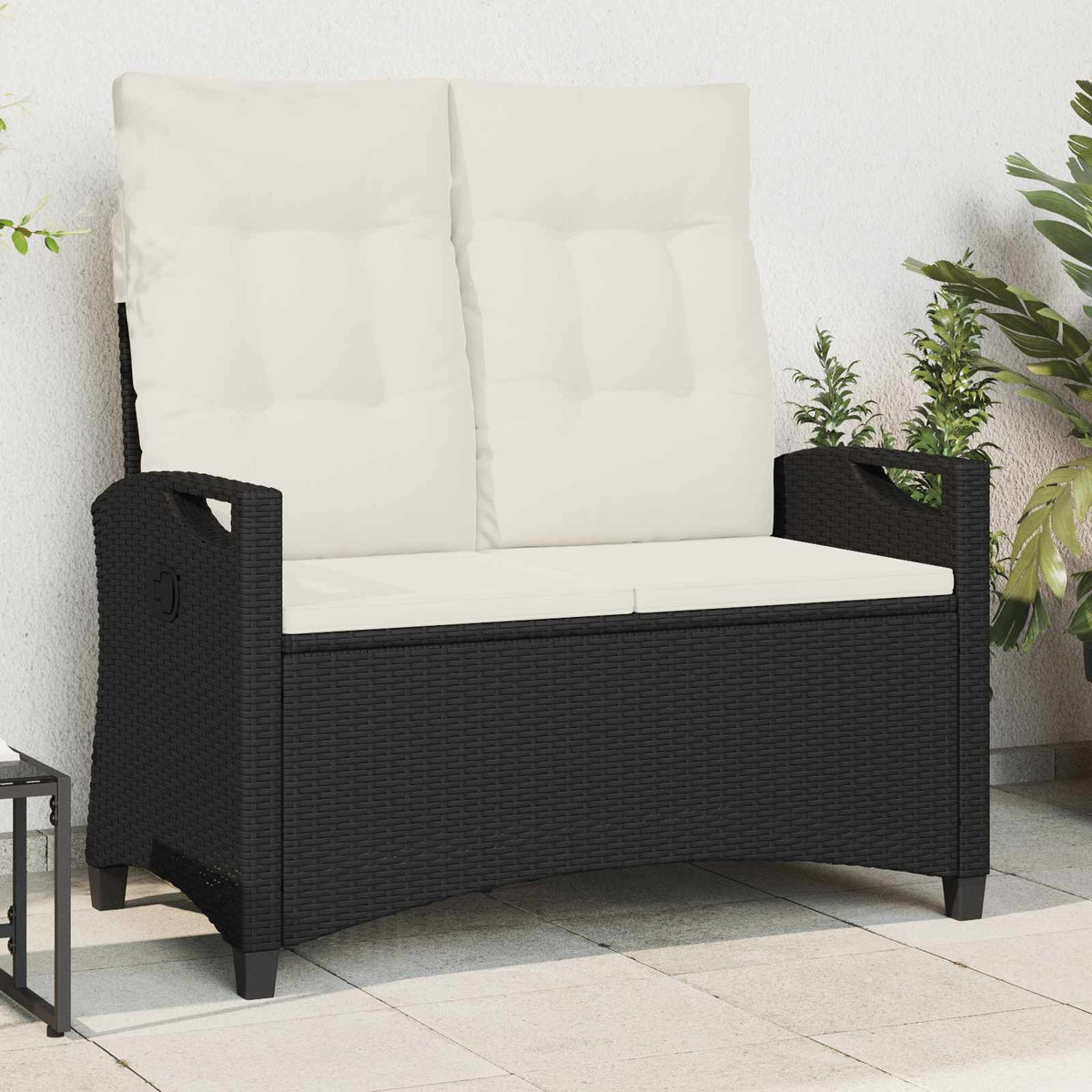 Zahradní Lavice 105 X 60 X 112 Cm Ocel A Polyester