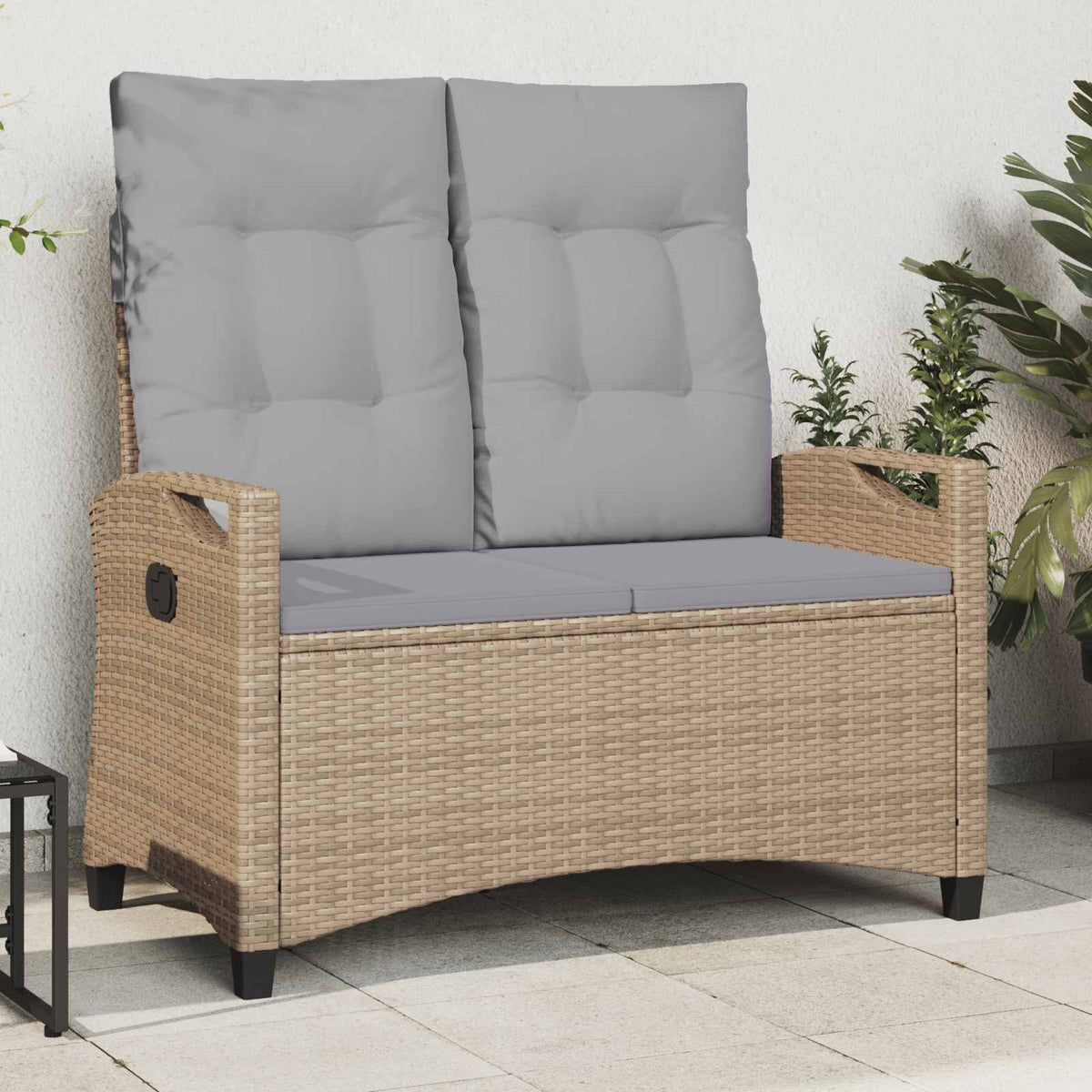 Zahradní Lavice 105 X 60 X 112 Cm Ocel A Polyester
