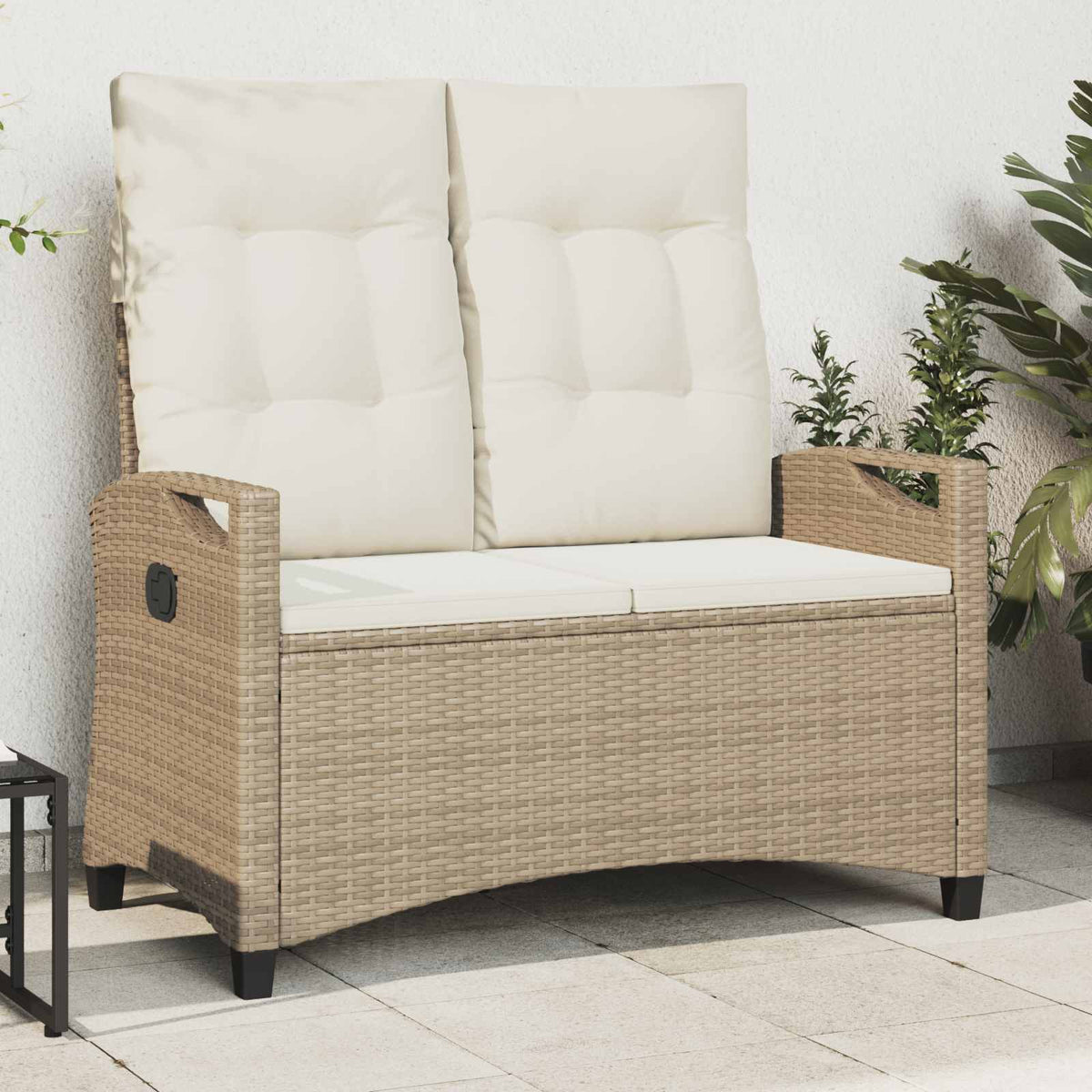 Zahradní Lavice 105 X 60 X 112 Cm Ocel A Polyester