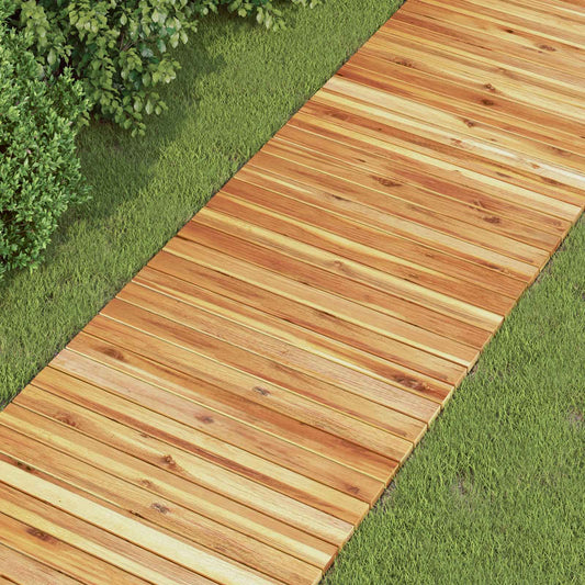Zahradní Cesta 3 Ks Přírodní Masivní Akátové Dřevo