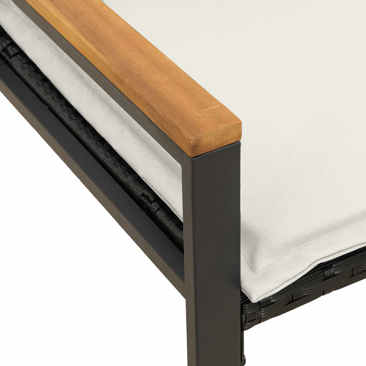 Lavice S Polštářem 115 X 65 X 72 Cm Ratan