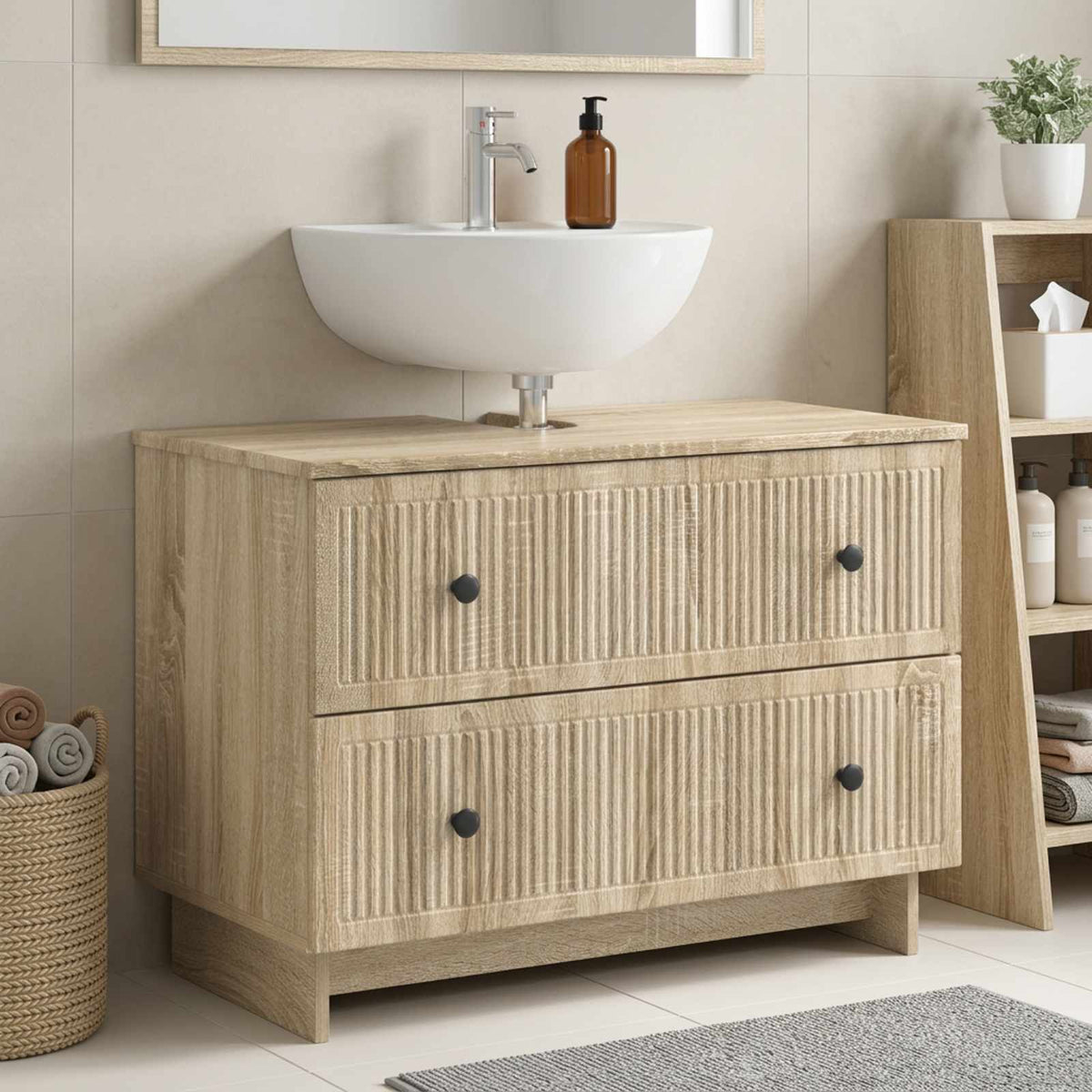 Skříňka Pod Umyvadlo Ede 82 X 41 X 59 Cm Kompozitní Dřevo