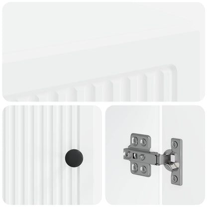 Skříň Na Obuv Ede 59,5 X 39,5 X 90 Cm Kompozitní Dřevo