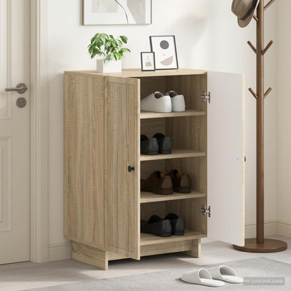 Skříň Na Obuv Ede 59,5 X 39,5 X 90 Cm Kompozitní Dřevo