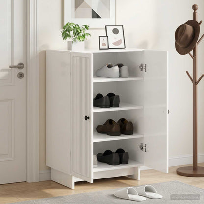 Skříň Na Obuv Ede 59,5 X 39,5 X 90 Cm Kompozitní Dřevo