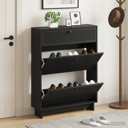 Skříň Na Obuv Ede 78 X 24 X 103 Cm Kompozitní Dřevo