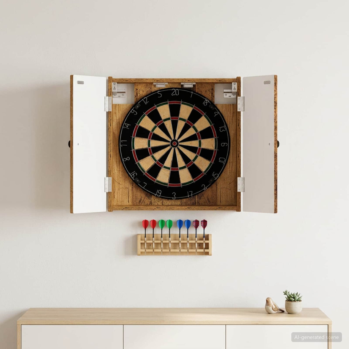 Skříň Na Terče Ede 52,5 X 10,5 X 53,5 Cm Kompozitní Dřevo
