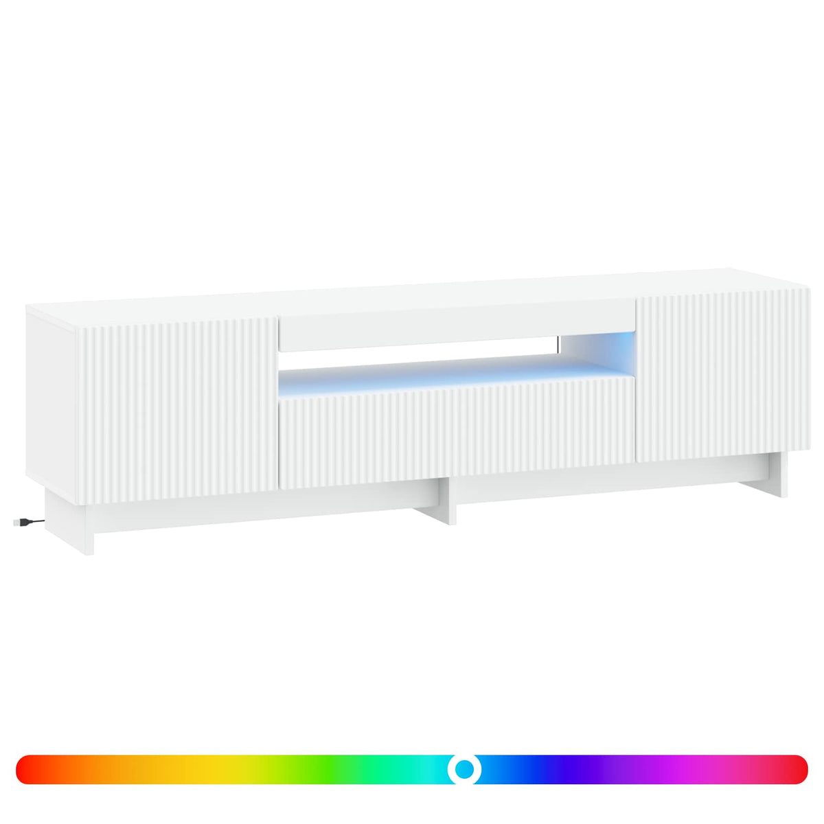 Led Tv Skříň Ede 153 X 35 X 43 Cm Kompozitní Dřevo