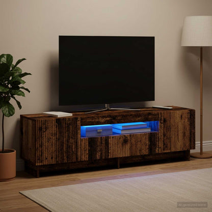 Led Tv Skříň Ede 153 X 35 X 43 Cm Kompozitní Dřevo