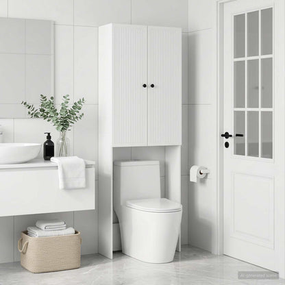 Toaletní Skříňka Ede 66 X 25,5 X 190 Cm Kompozitní Dřevo