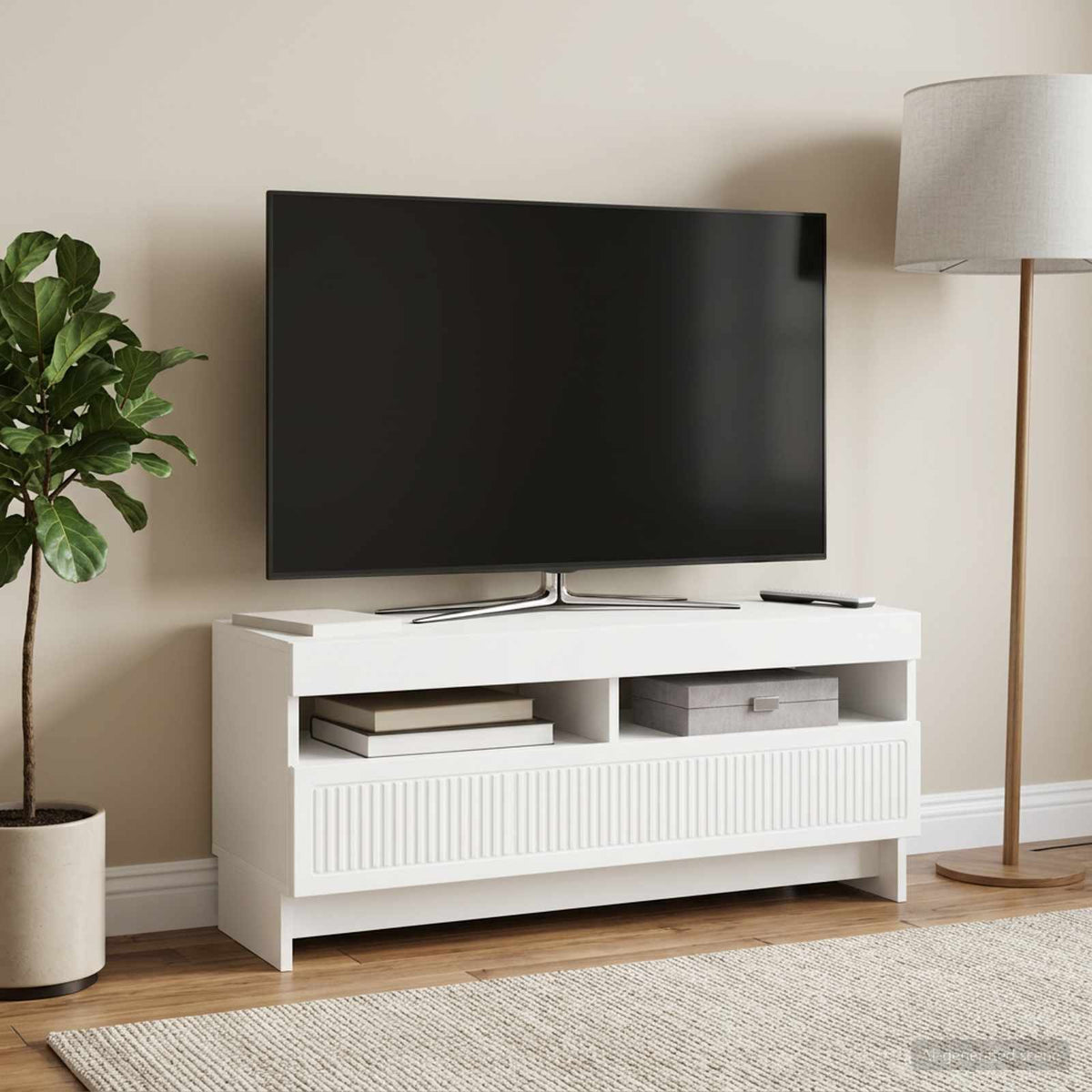 Led Tv Skříň Ede 100 X 35 X 43 Cm Kompozitní Dřevo
