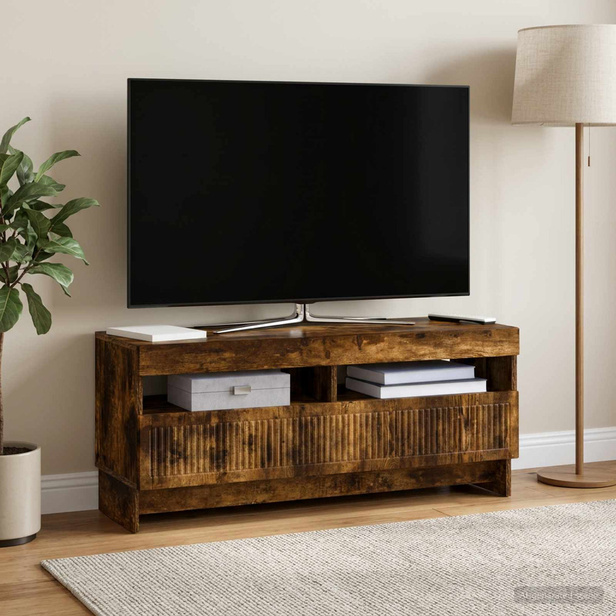 Led Tv Skříň Ede 100 X 35 X 43 Cm Kompozitní Dřevo