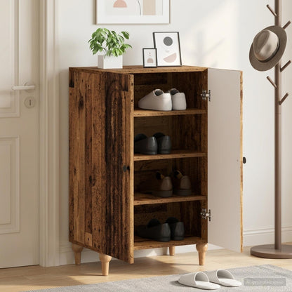 Skříň Na Obuv Alkmaar 59,5 X 39,5 X 90 Cm Kompozitní Dřevo