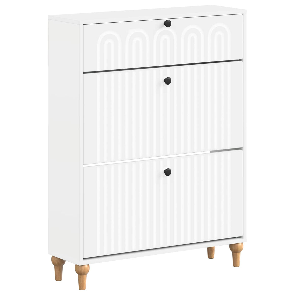 Skříň Na Obuv Alkmaar 78 X 24 X 103 Cm Kompozitní Dřevo